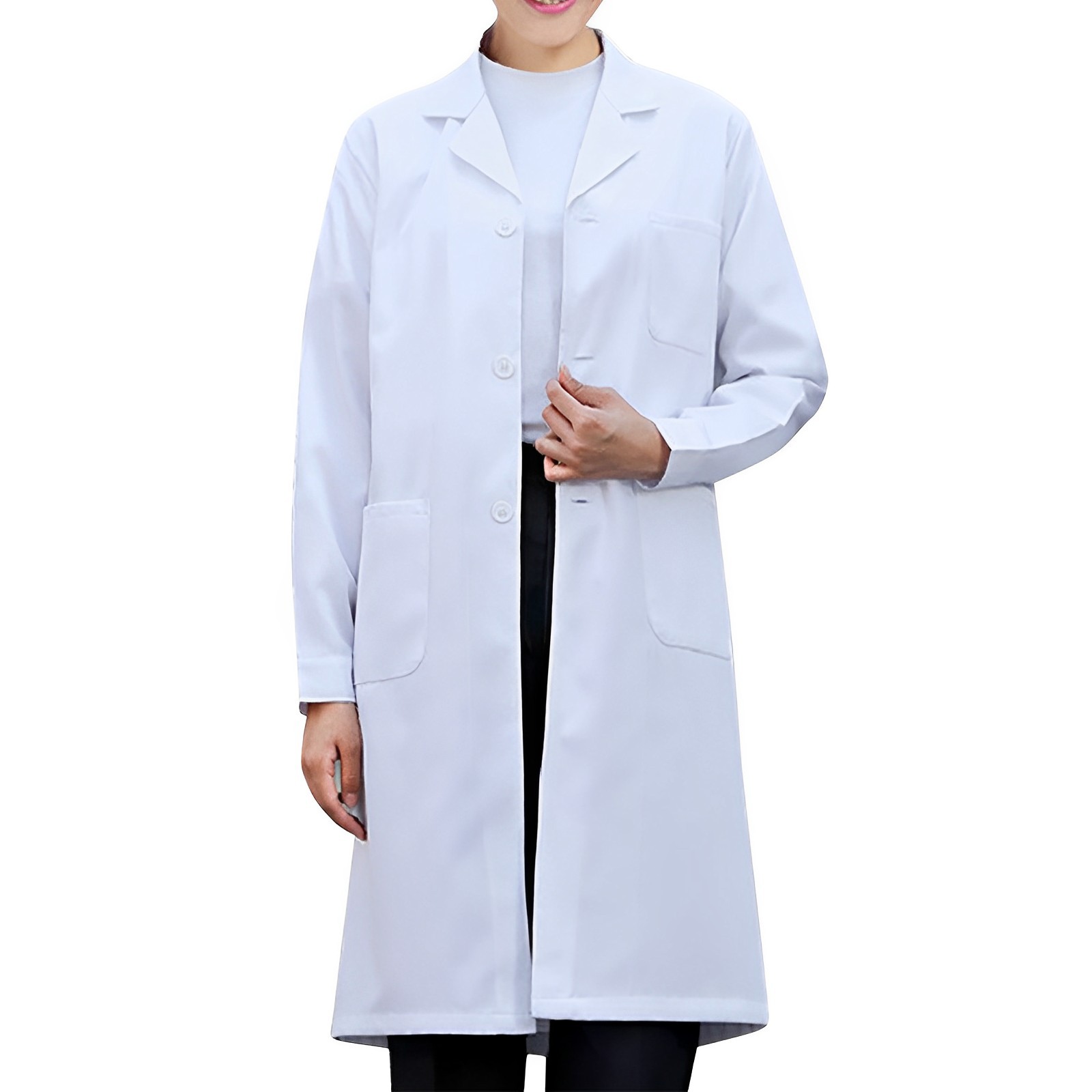 Medical Lab Gown - Camice da laboratorio bianco per donna