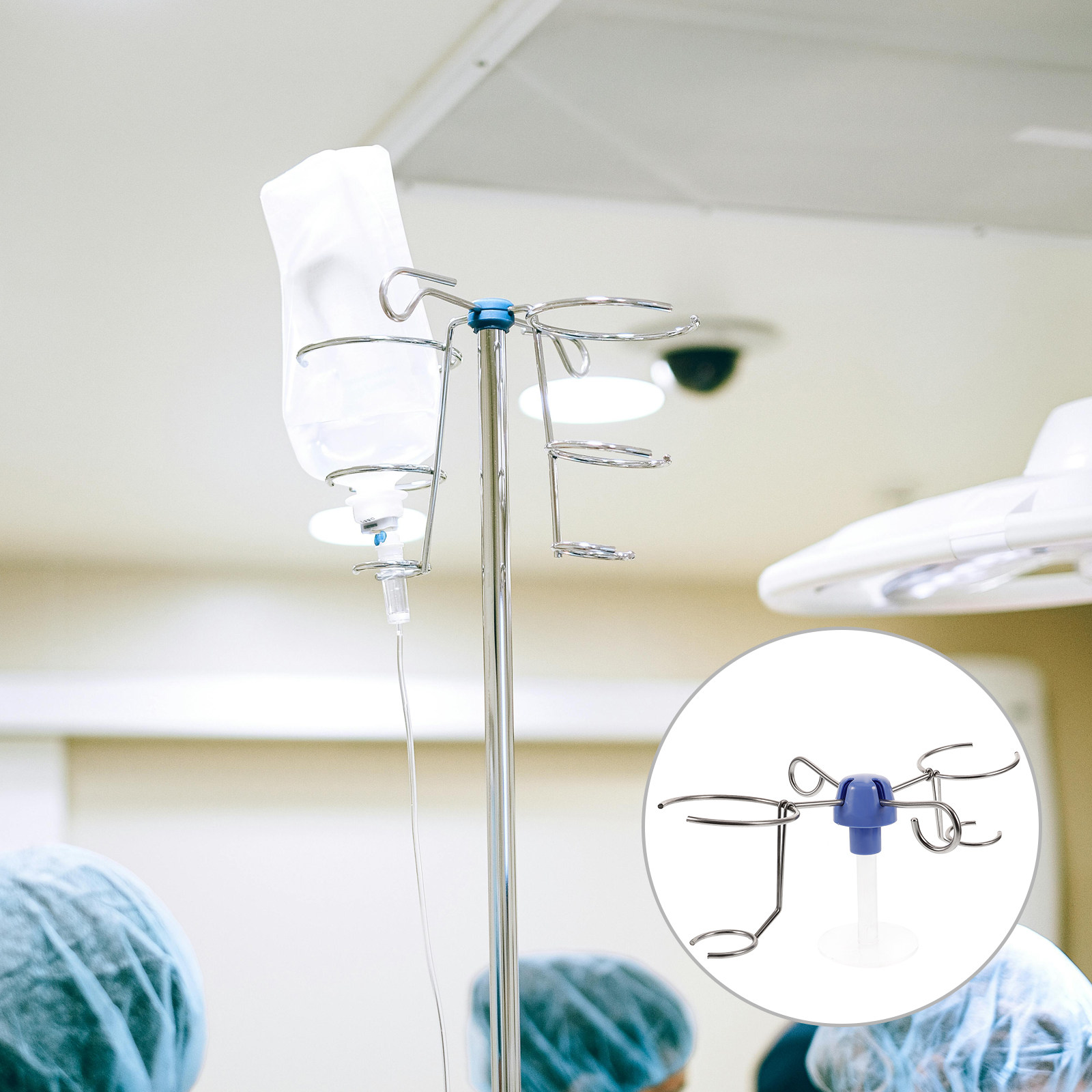 Iv Infusion Pole - Gancio di ricambio in acciaio inossidabile