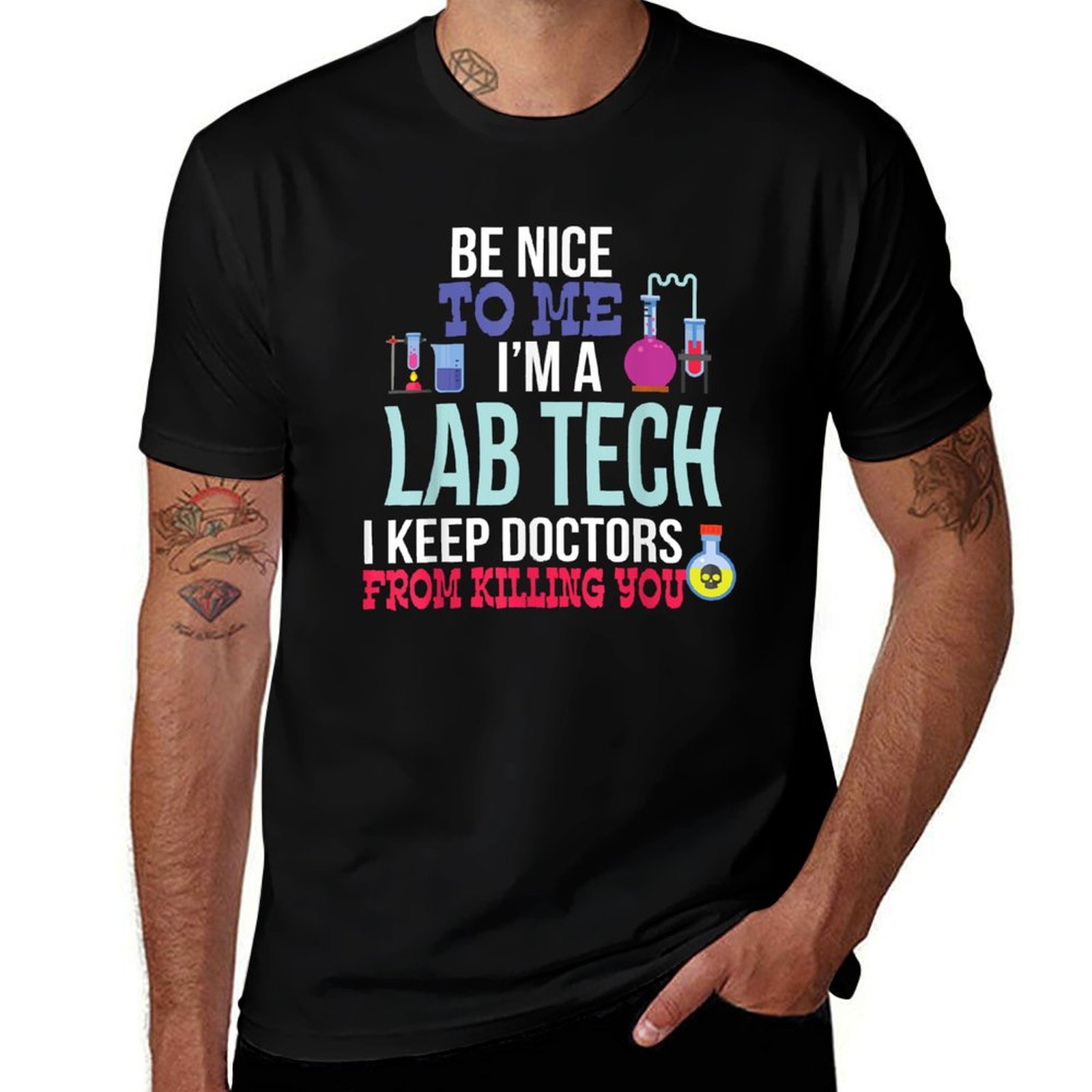 Medical Lab Technician - Maglietta Divertente per Tecnico di Laboratorio