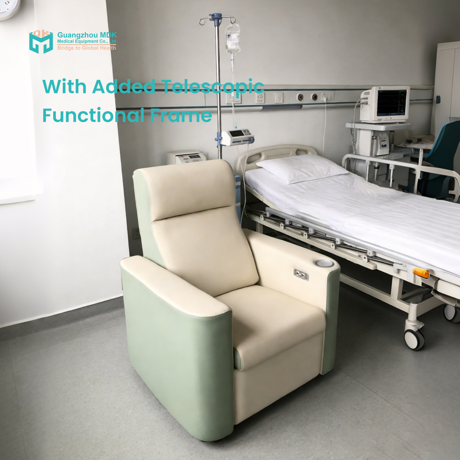 Iv Infusion Pole - Poltrona Elettrica per Dialisi con Asta