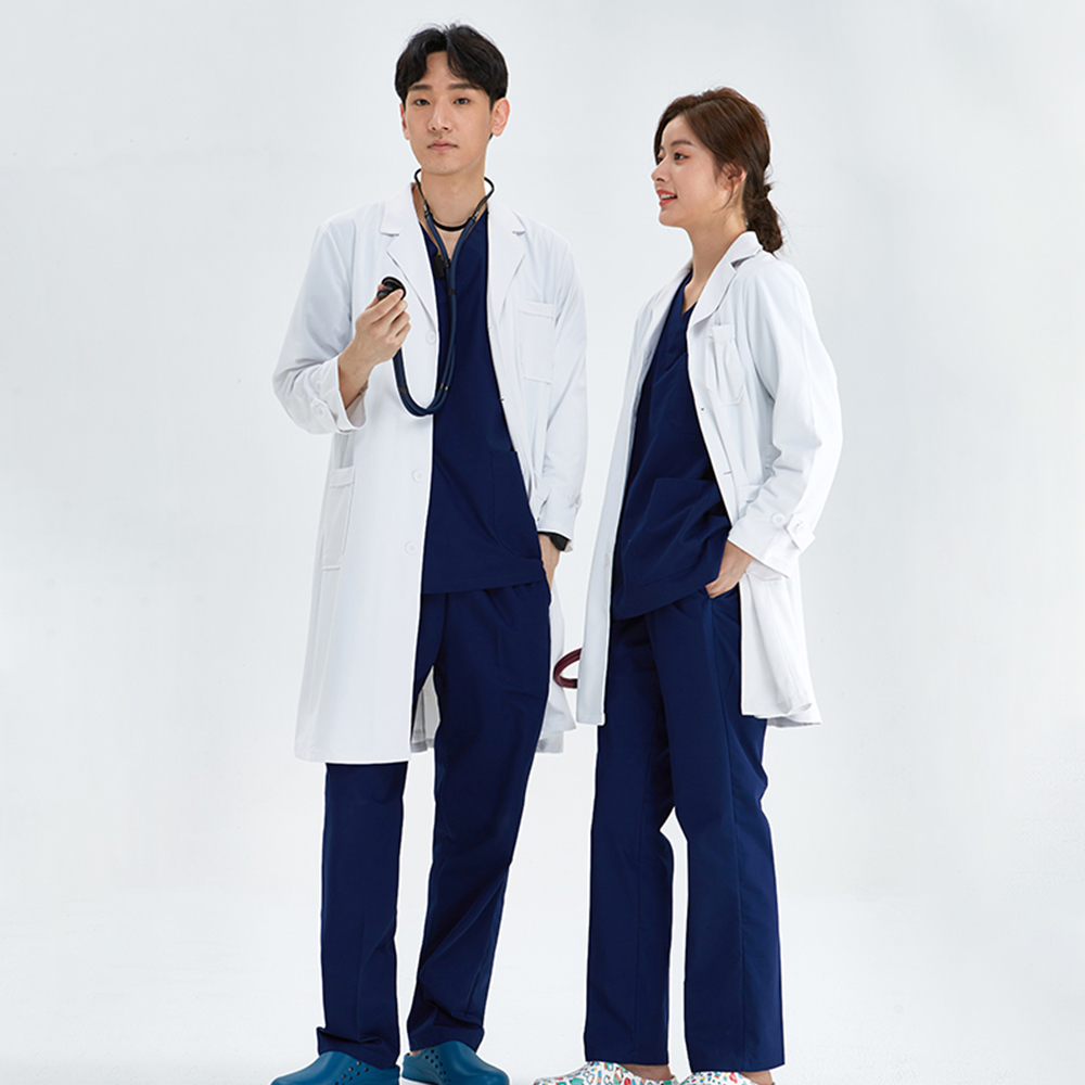 Medical Lab Gown - Cappotto da laboratorio setoso antistatico taglio