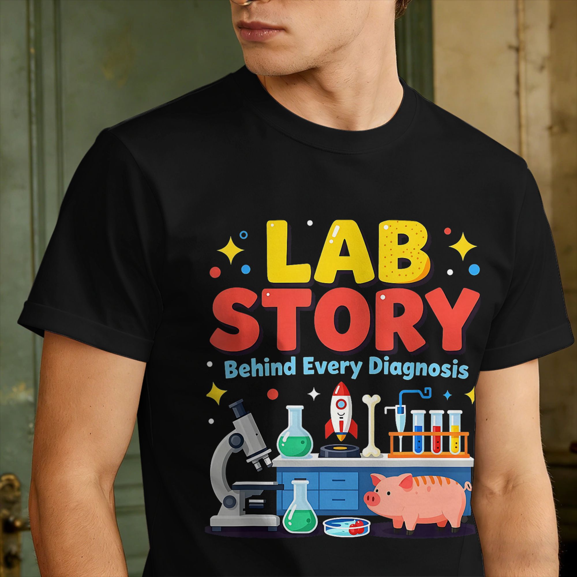 T-shirt da uomo per tecnici di - Medical Lab Technician recensione e prezzo