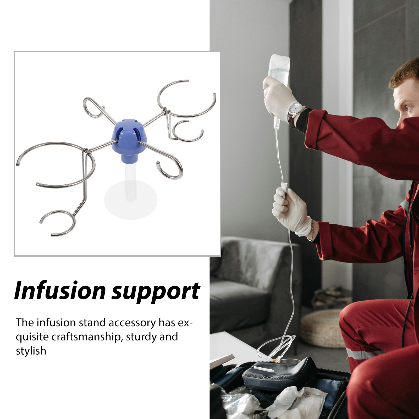 Gancio di ricambio in acciaio  - Iv Infusion Pole recensione e prezzo
